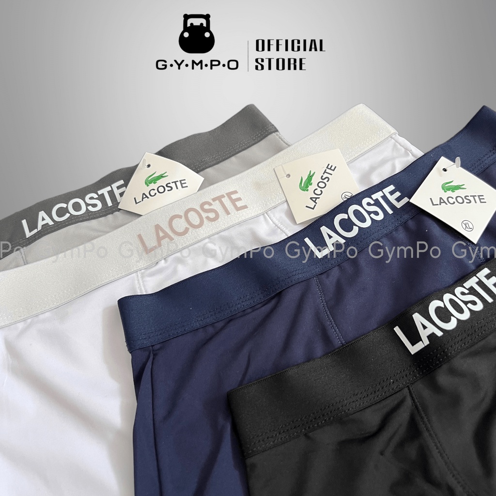 Quần Lót Nam Boxer Thun Lạnh Cạp Chữ Thời Trang