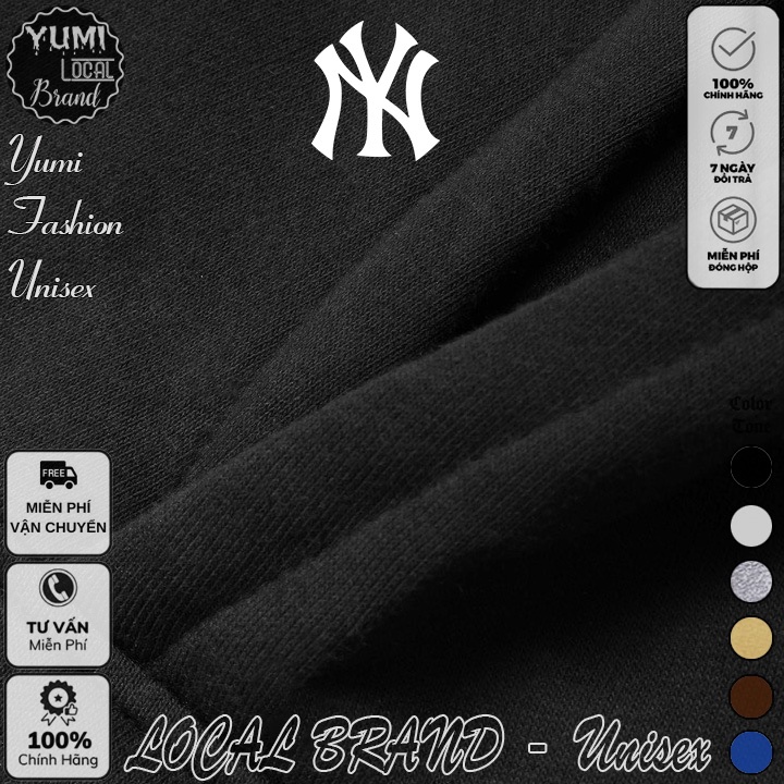 Áo Hoodie NY Local Brand Unisex Ullzang nỉ bông cao cấp dày - Áo Khoác Nỉ Form Rộng