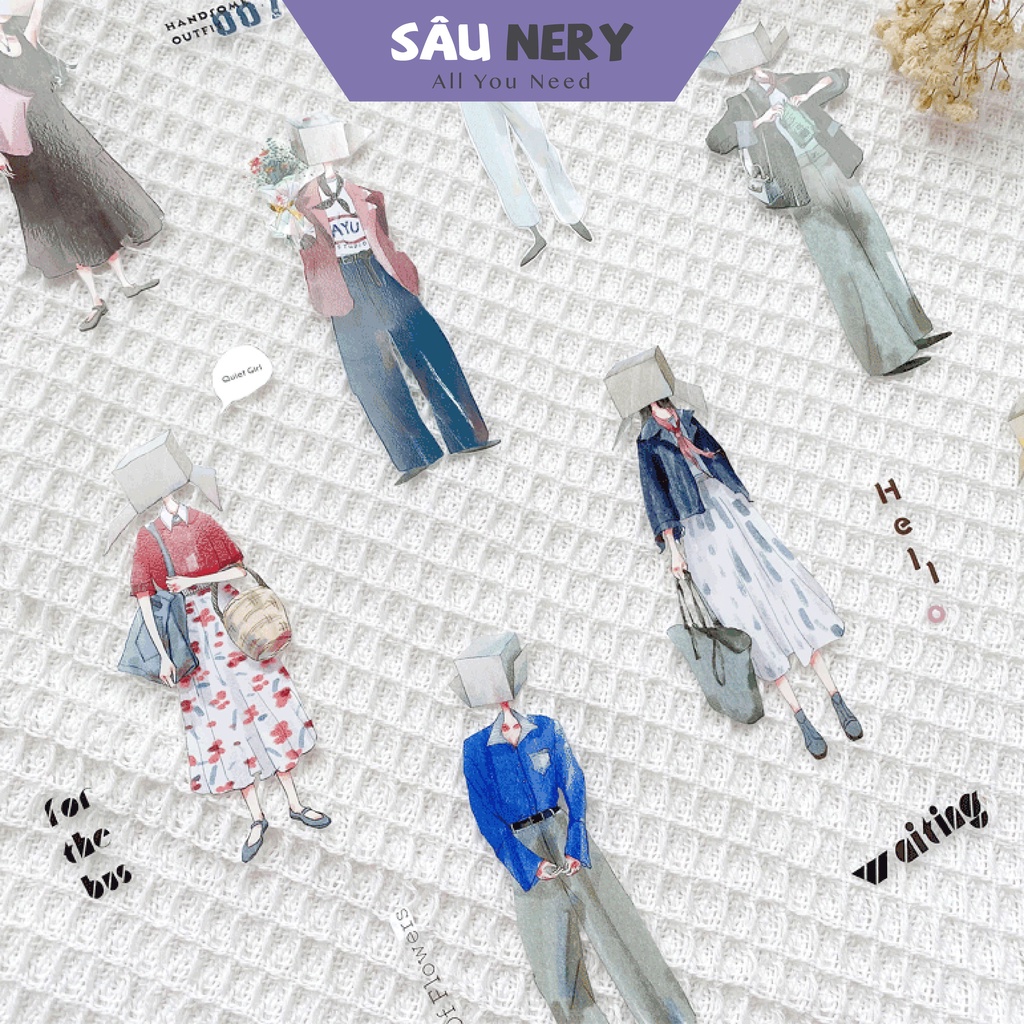 Sâu Nery - Băng dán trang trí cô gái hiện đại - AyuH Studio (100cm)