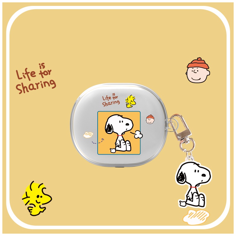 Vỏ Bảo Vệ Hộp Sạc Tai Nghe redmi buds 4 lite tws Bằng TPU Mềm Trong Suốt + Dây Đeo Chống Sốc