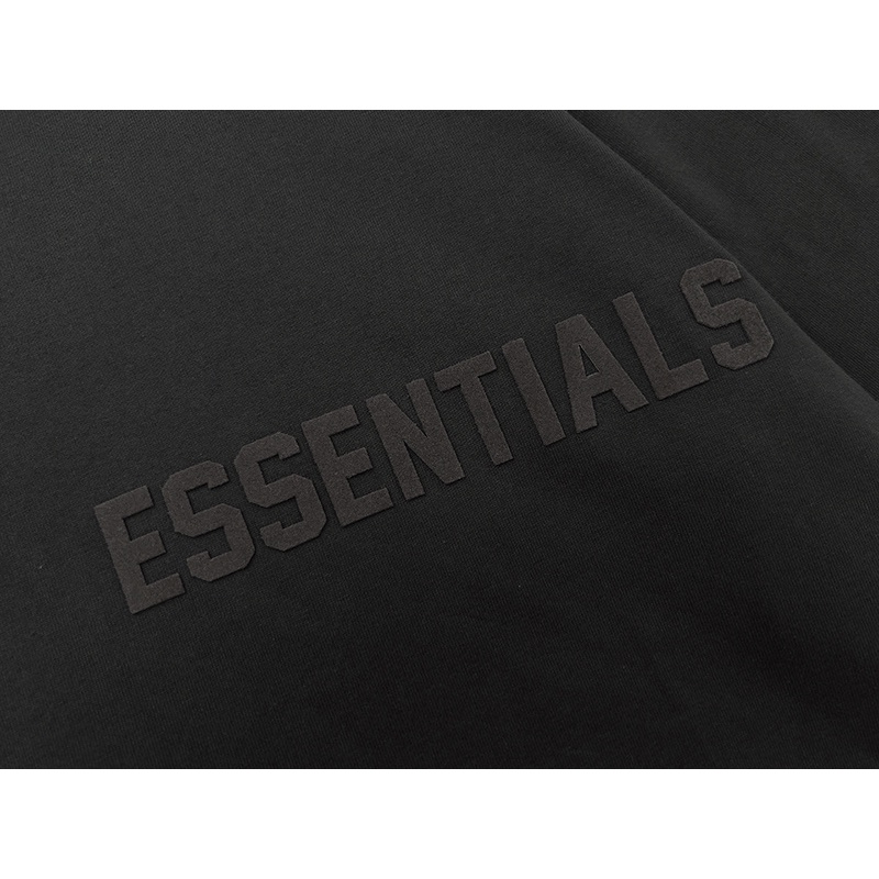 Áo Thun Cotton Tay Ngắn Cổ Tròn In Chữ Fear of God Essentials Thời Trang Đường Phố Unisex