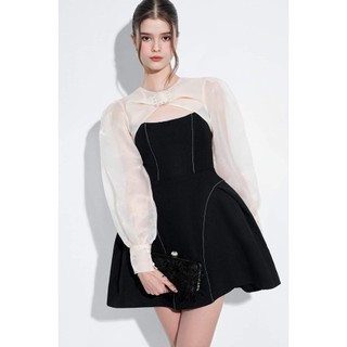 Đầm dự tiệc tay dài dáng xòe nhẹ quyến rũ bigsize (thời trang bigsize vicky.g - anitagreen)- NQ0223