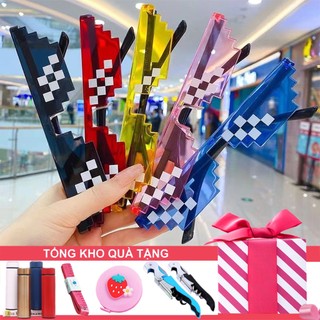[Tổng Kho Quà] Kính Mắt Kiểu Thug Life Cá Tính Dân Chơi (6 Chấm) - Kính Đen