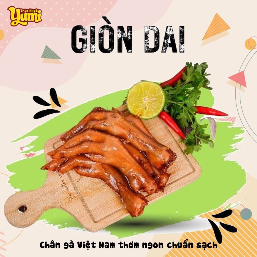 Chân gà cay TAPFOOD giòn dai thơm ngon Việt Nam chuẩn vị Trạm ngọt Yumi