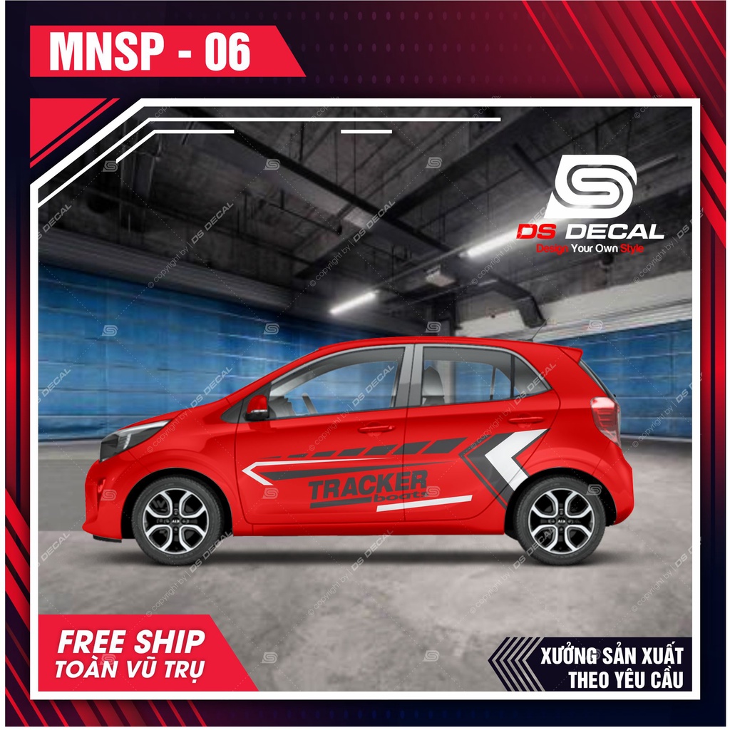 Tem dán xe ô tô Kia Morning - 06 - decal dán xe ô tô - DS Decal