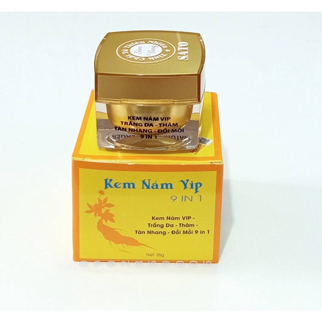 Kem nám vip sâm vàng sato thảo dược đông y trắng da thâm tàn nhang đồi mồi