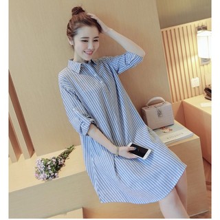 Đầm suông cổ sơ mi Haint Boutique