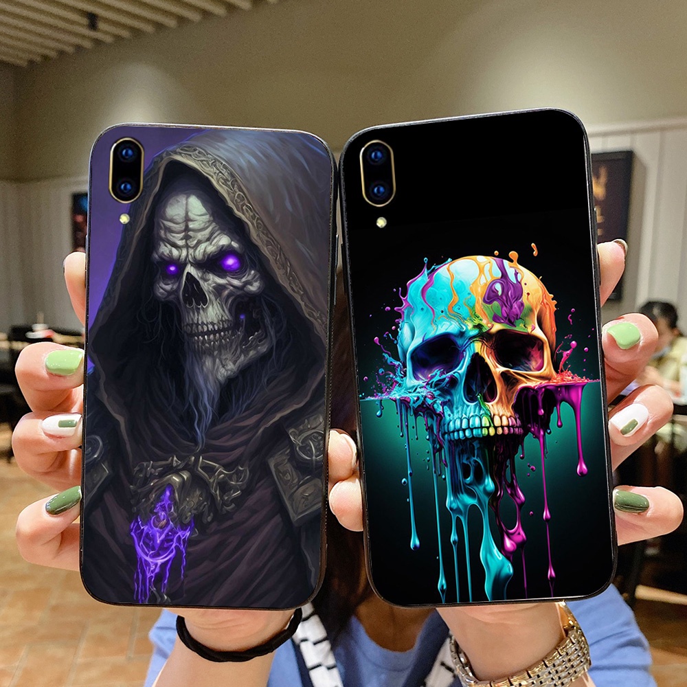 Ốp lưng vivo v11 / vivo v11i in hình bộ xương hắc ám necromancer