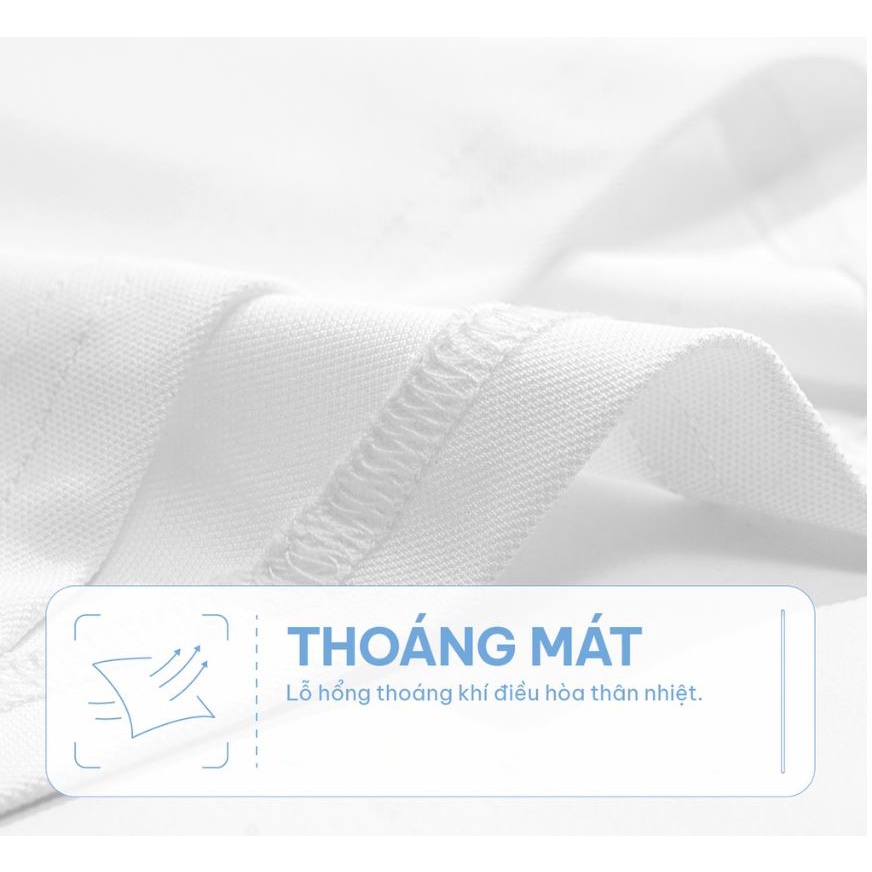 Bộ quần áo thể thao nam, đồ bộ nam cộc tay chất liệu vải CVC Cá Sấu cotton cao cấp cổ bẻ thời trang form chuẩn
