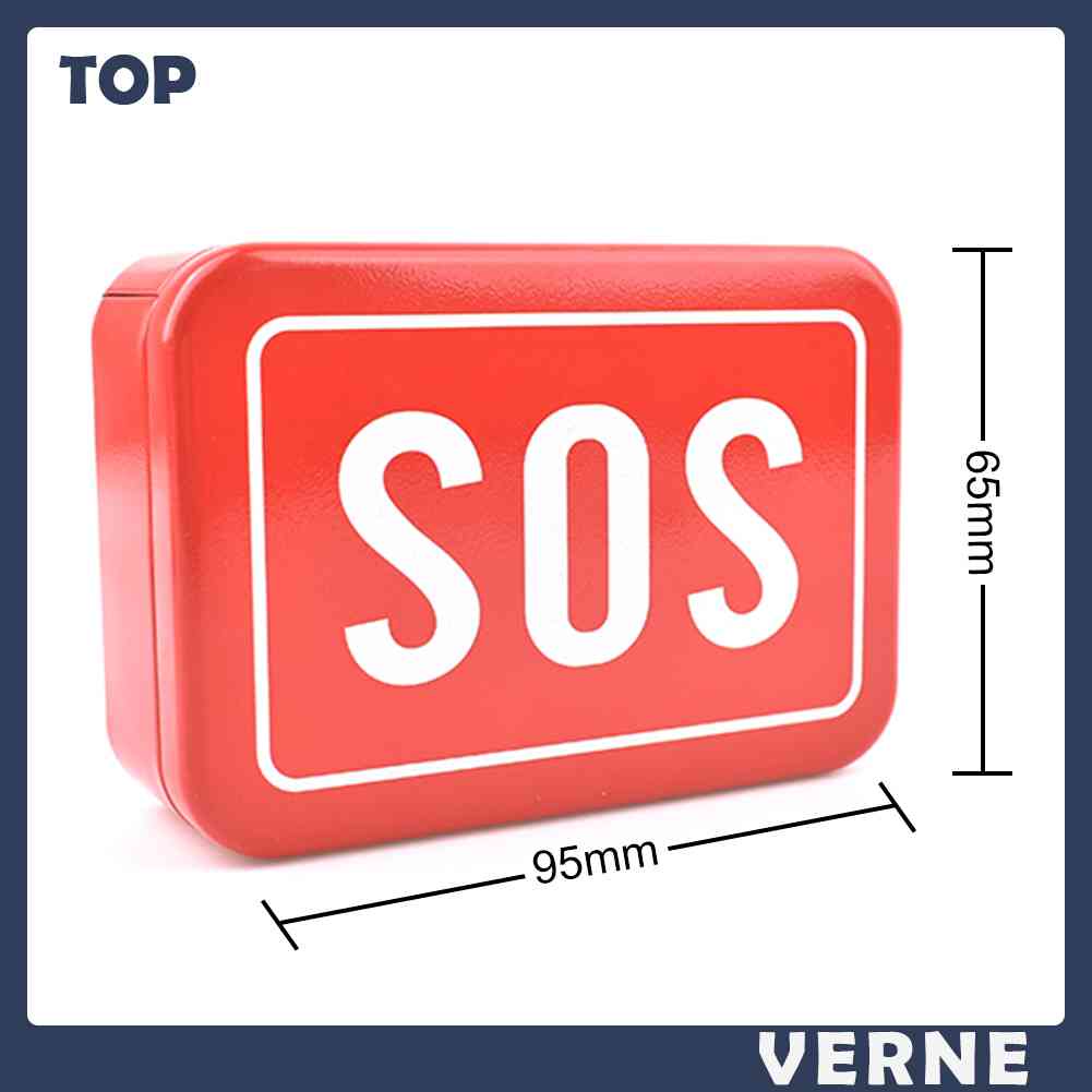 Mới Hộp Sắt Mini Đựng Dụng Cụ Sinh Tồn