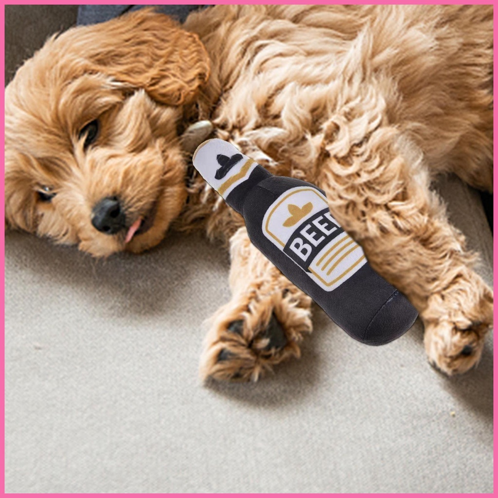 Đồ Chơi Bóp Phát Ra Tiếng Kêu Hình Chai Rượu Cho Chó Cưng