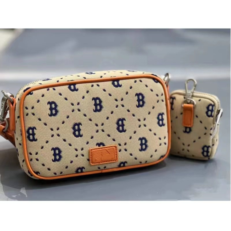 Túi Đeo Chéo Mlb Dáng Vuông Nhỏ Phong Cách Retro Cho Nam Nữ