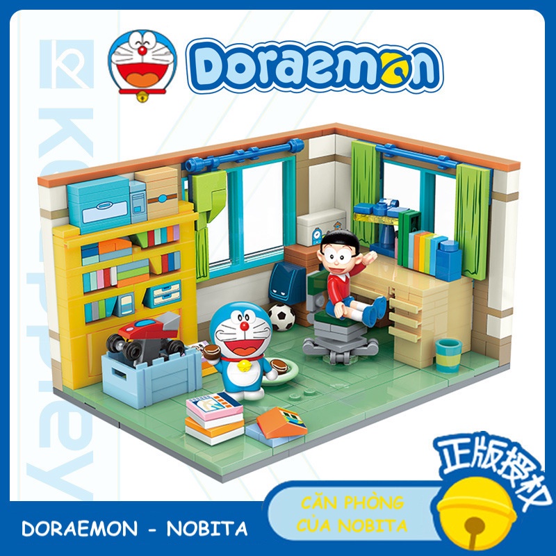 Đồ chơi lắp ráp xếp hình Doraemon căn phòng của Nobita (K20402) chính hãng Keeppley