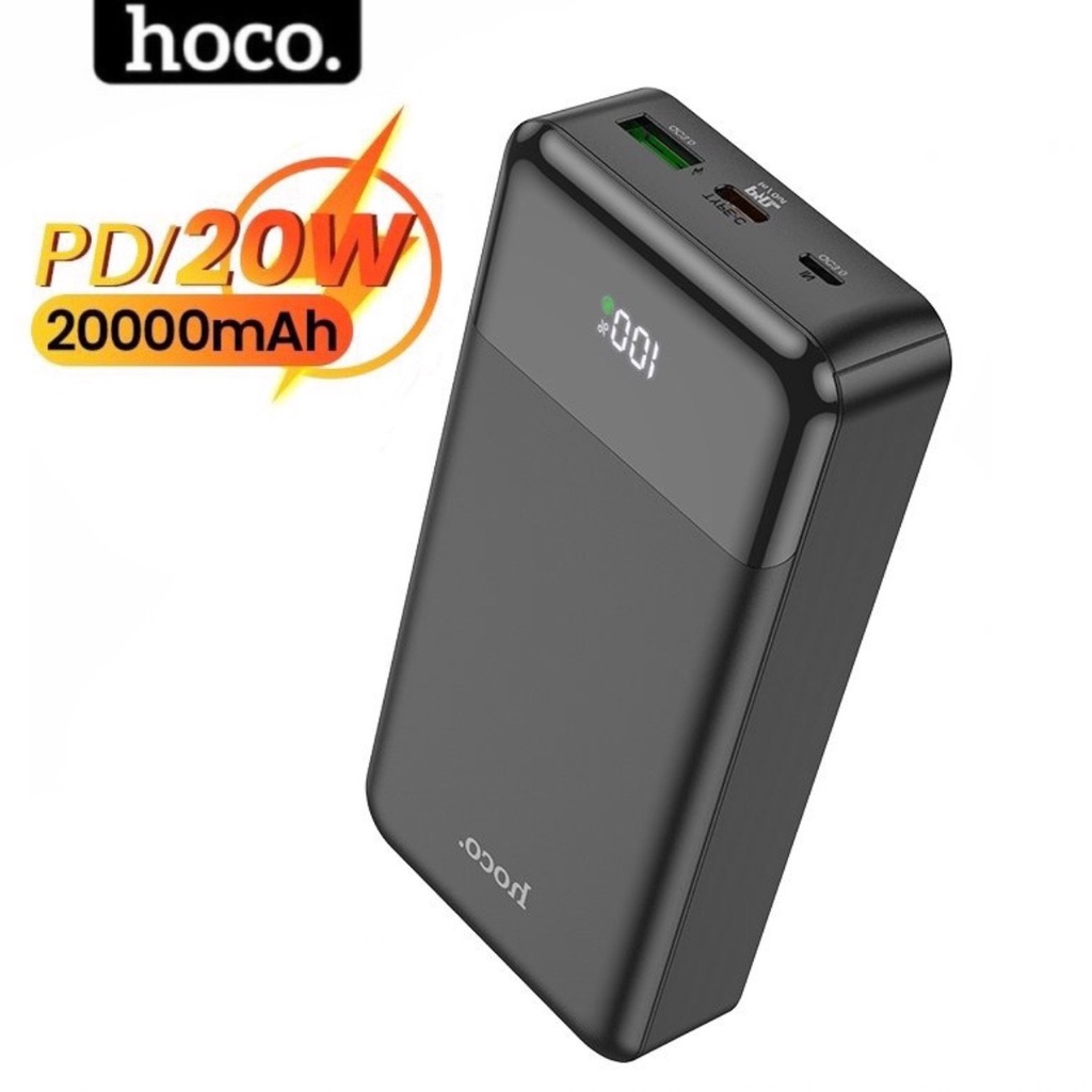 Sạc dự phòng sạc nhanh 20w HOCO 20000mAh 10000mAh 30000mah cho iphone samsung ..