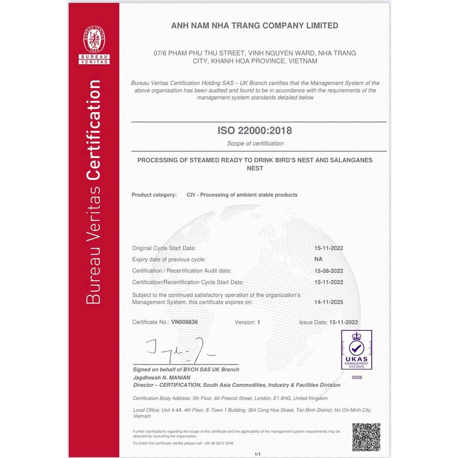 Yến Sào Chưng Sẵn Set 10 Hũ  ANH NAM NEST   30% Tổ Yến Thật