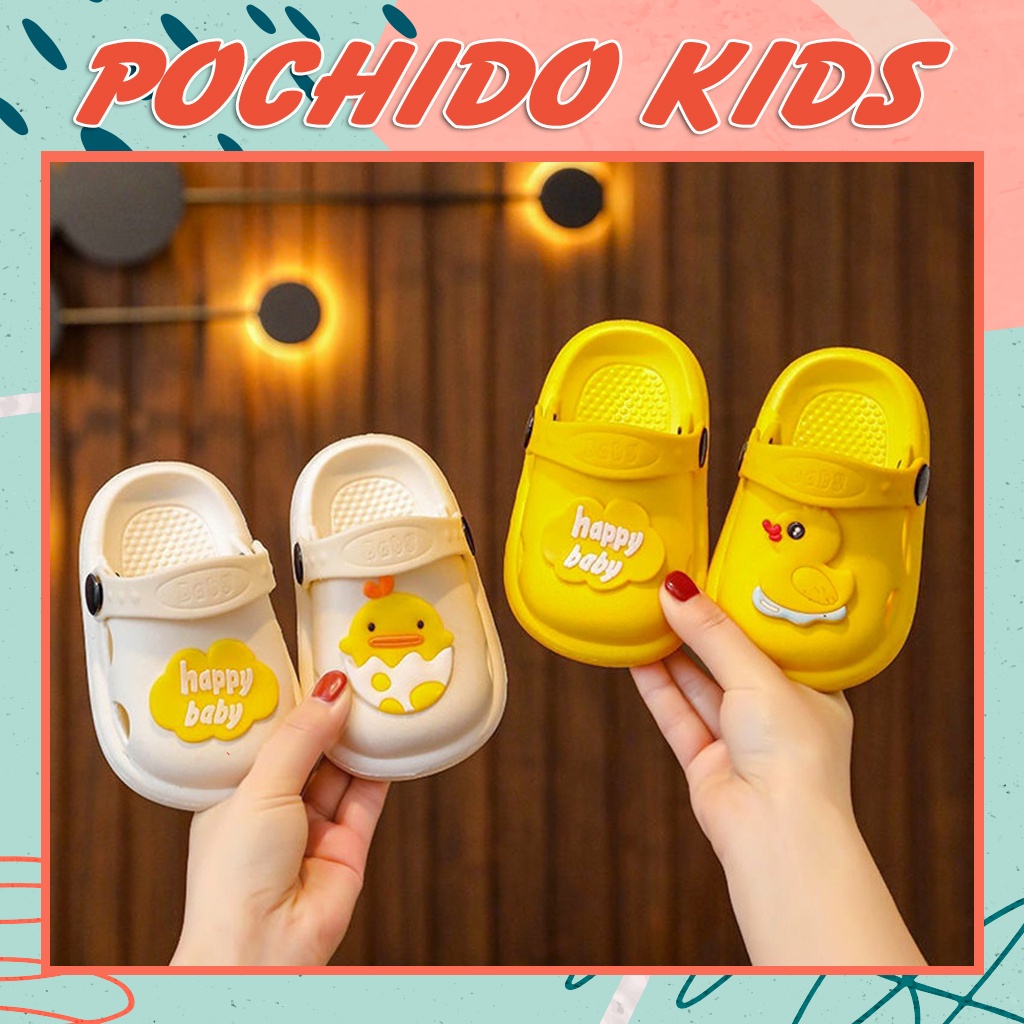 Sục Cross Vàng Vịt, Trắng Trứng siêu yêu cho bé tập đi, siêu nhẹ, thoáng khí thoải mái, êm mềm 002