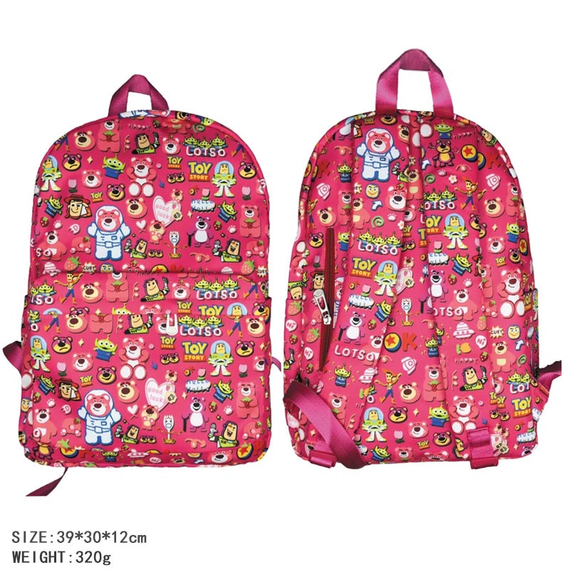 Gấu dâu Lotso Balo Chống Thấm Nước Thoáng Khí Đa Năng Thời Trang Cho Nam Nữ