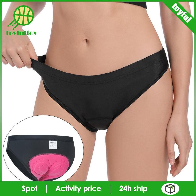 Quần Short Đạp Xe Có Mút Đệm 3D Màu Đen Thoáng Khí Thời Trang Cho Nữ