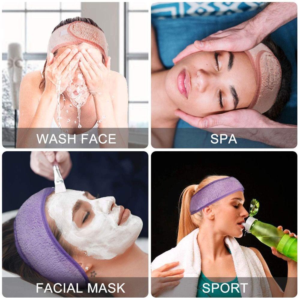 FUTURE Băng Đô Vải Sợi Nhỏ Mềm Mại Màu Trắng Thấm Hút Nước Có Thể Điều