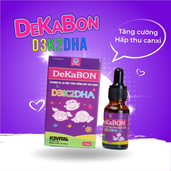 Vitamin D3 K2 DHA Dekabon - Xịt sắt FE - Men Vi Sinh Probiotic Cho bé, DHA Giúp Tăng IQ, Phát Triển Não Bộ Cho Trẻ