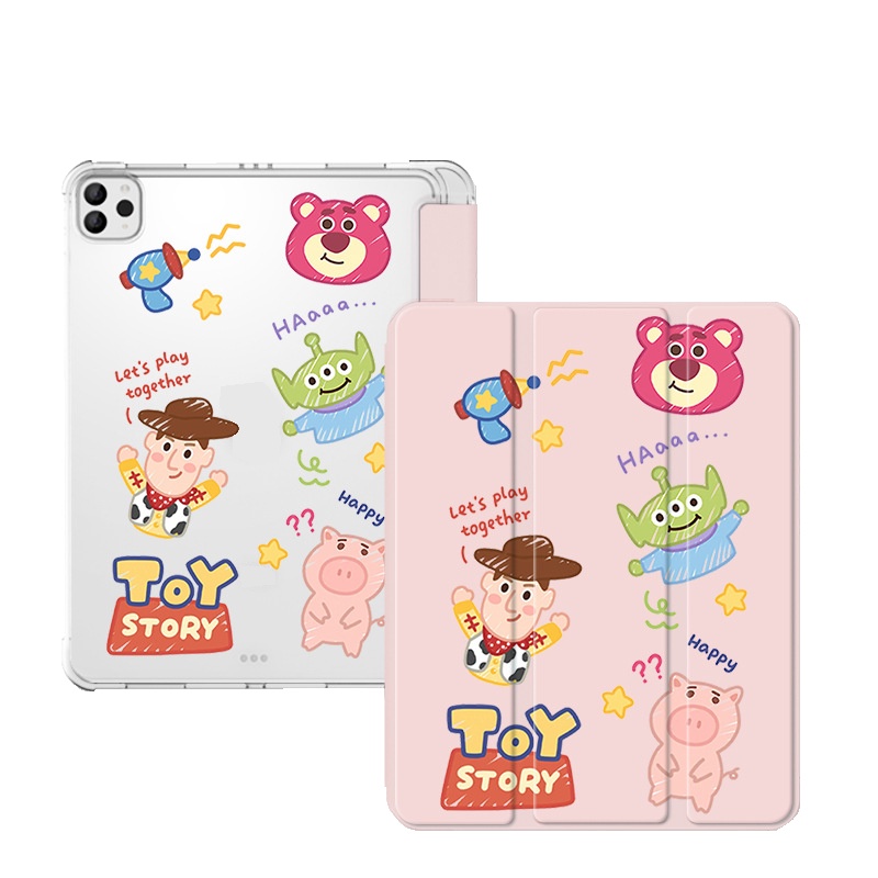 Ốp Máy Tính Bảng Bằng Acrylic Hình Động Vật Có Ngăn Đựng Bút Cho ipad Mini 4 5 ipad gen8 gen9 gen10 air5 air4 air1 / 2 Mini 4 5 ipad pro 2021