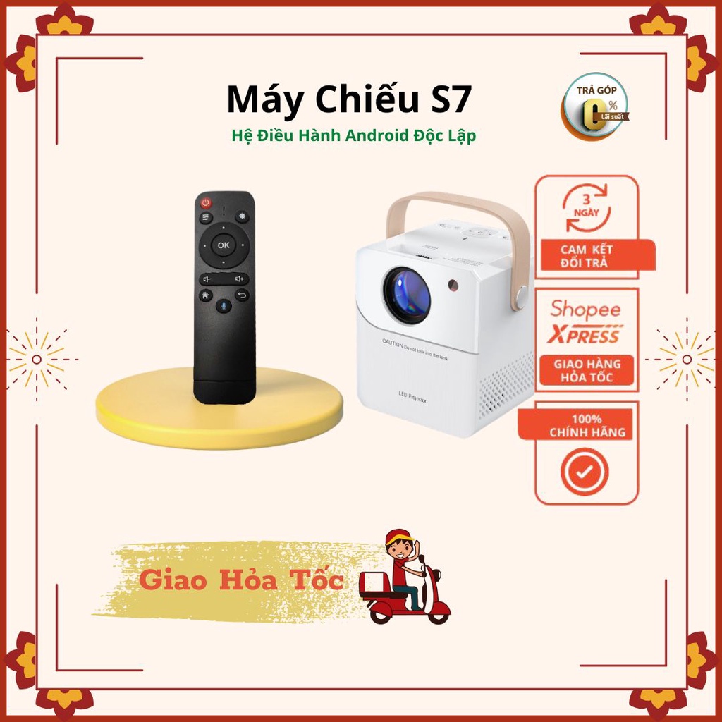 Máy Chiếu Mini Movie Legend S7 HD - Hỗ Trợ Full HD, Hệ Điều Hành Android