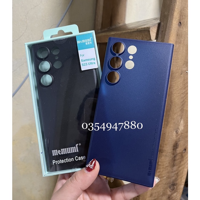 Ốp lưng nhám Memumi 0,3mm cho Samsung S23, S23 Plus, S23 Ultra chống cân thay bảo vệ cụm camera