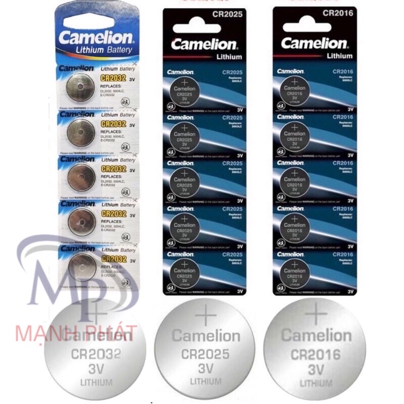 Pin 3V Lithium Camelion CR2016 - CR2025 - CR2032 chính hãng