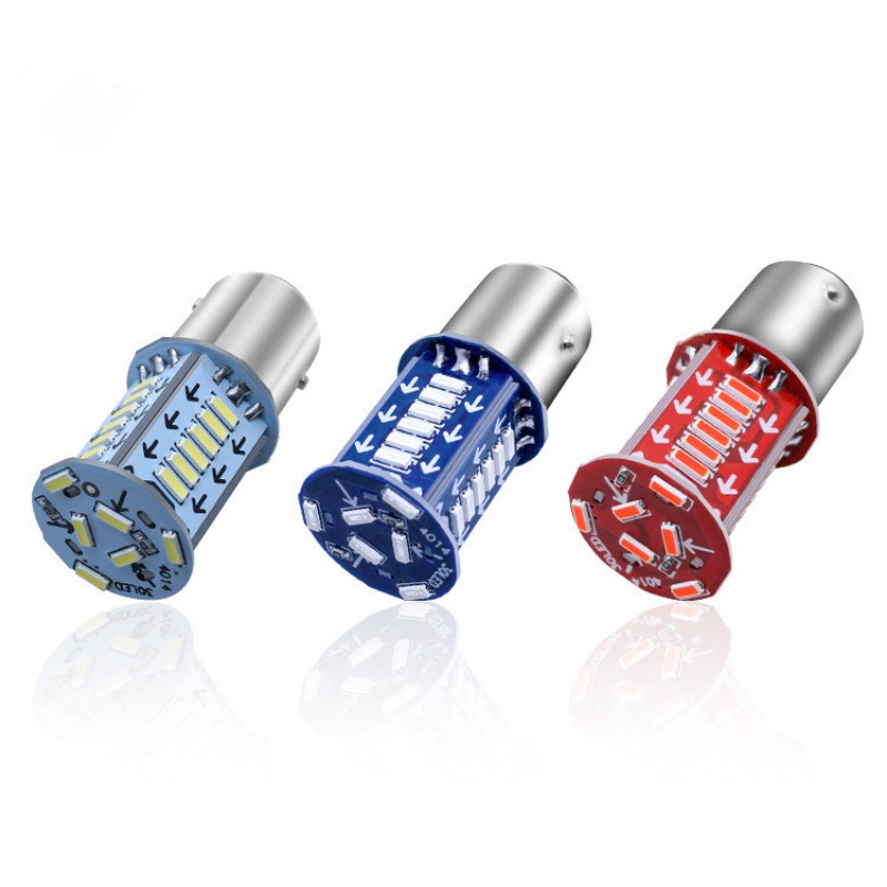 1 Đèn Led Tín Hiệu 1157 DC12V Ánh Sáng Trắng / Đỏ / Xanh Dương Cho Xe Hơi Xe Máy