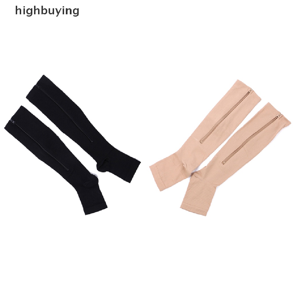 1 Đôi Tất Chân Hở Ngón Có Khóa Kéo Thời Trang