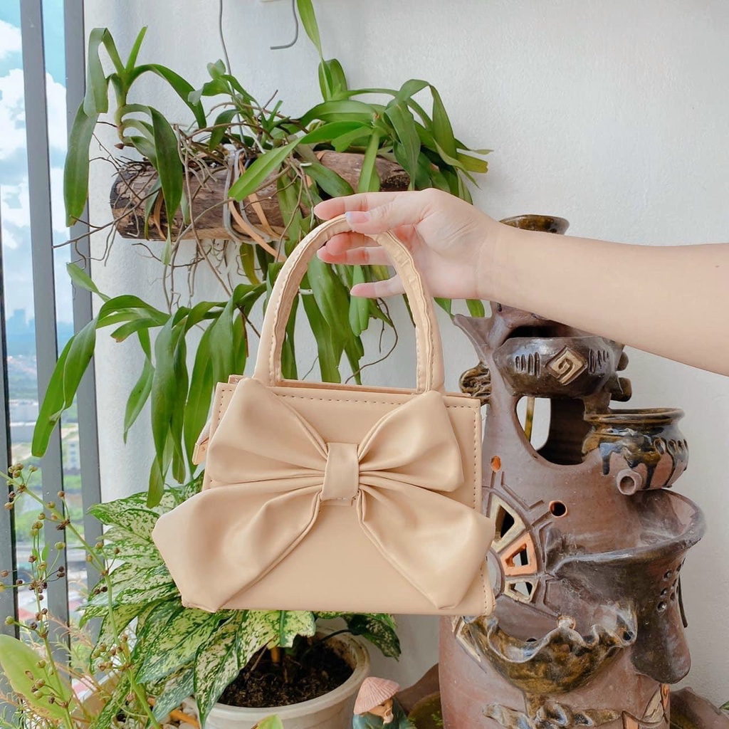 Túi Đeo Chéo Nữ ♥️ FREESHIP♥️ Túi Xách Nữ Đính Nơ Thời Trang 449