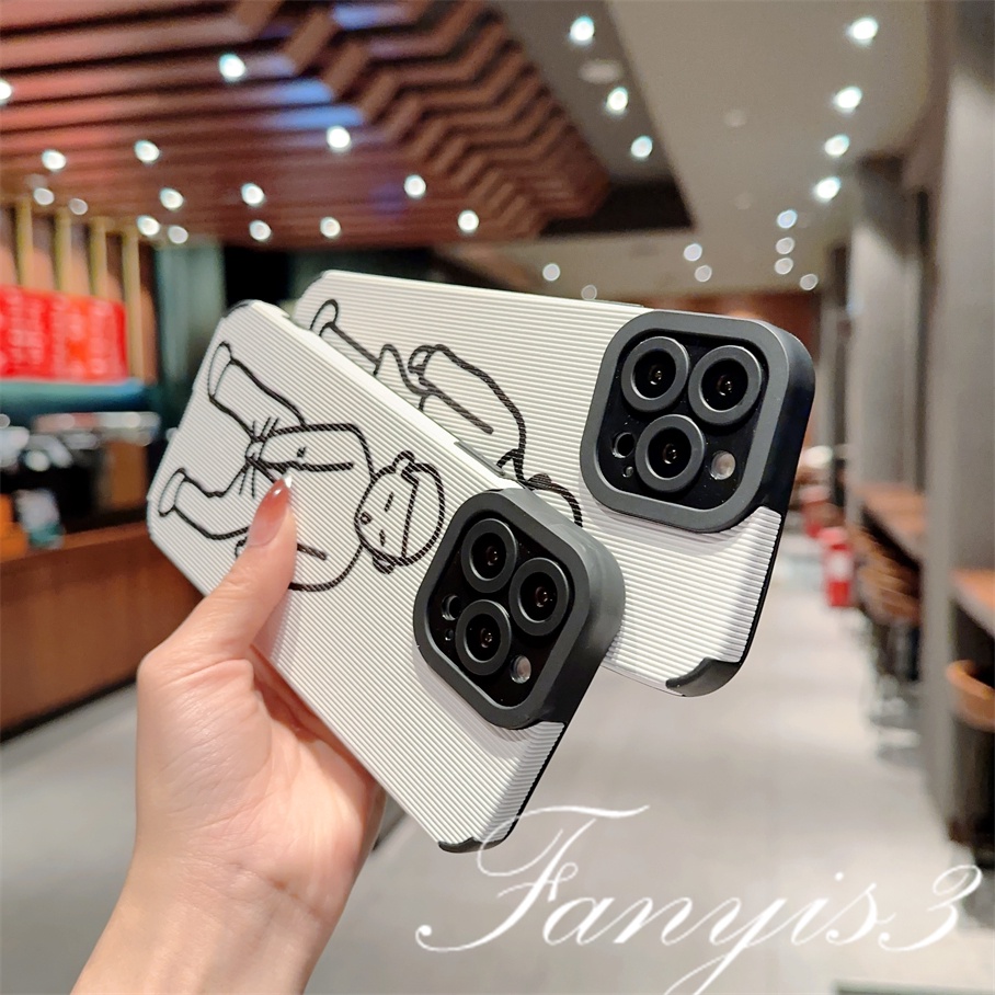 Ốp Điện Thoại TPU Mềm Họa Tiết Vui Nhộn Đơn Giản Cho IPhone 14 13 12 11 Pro Max X XR Xs Max 8 7 Plus SE 2020