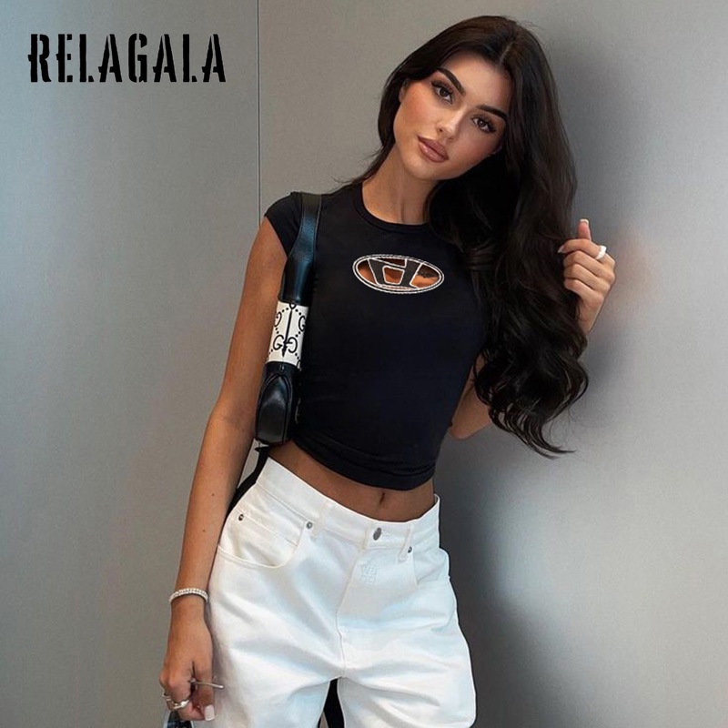 Áo Thun Tay Ngắn Cổ Tròn Dáng Ôm Thêu Họa Tiết Thời Trang 2023 Cho Nữ