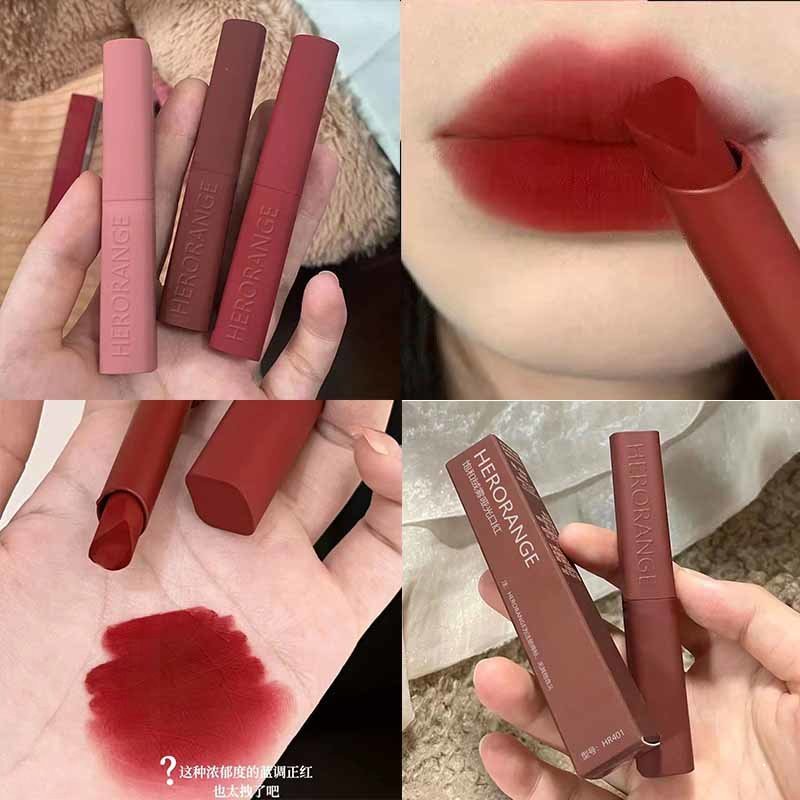 Son Môi HERORANGE Chất Nhung Lì Tự Nhiên Chống Thấm Nước Phiên Bản Giới Hạn Thiết Kế Vỏ Hình Thỏ Dễ Thương