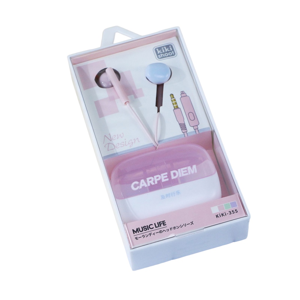 Tai Nghe Nhét Tai Có Dây 3.5mm HD Họa Tiết Hoa Hướng Dương Hoạt Hình Cho Bé