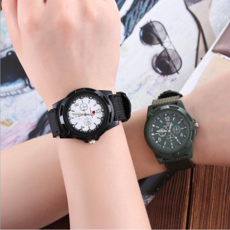Đồng Hồ Quân Đội Dây Bện nylon Thời Trang Cho Nam LSWQ