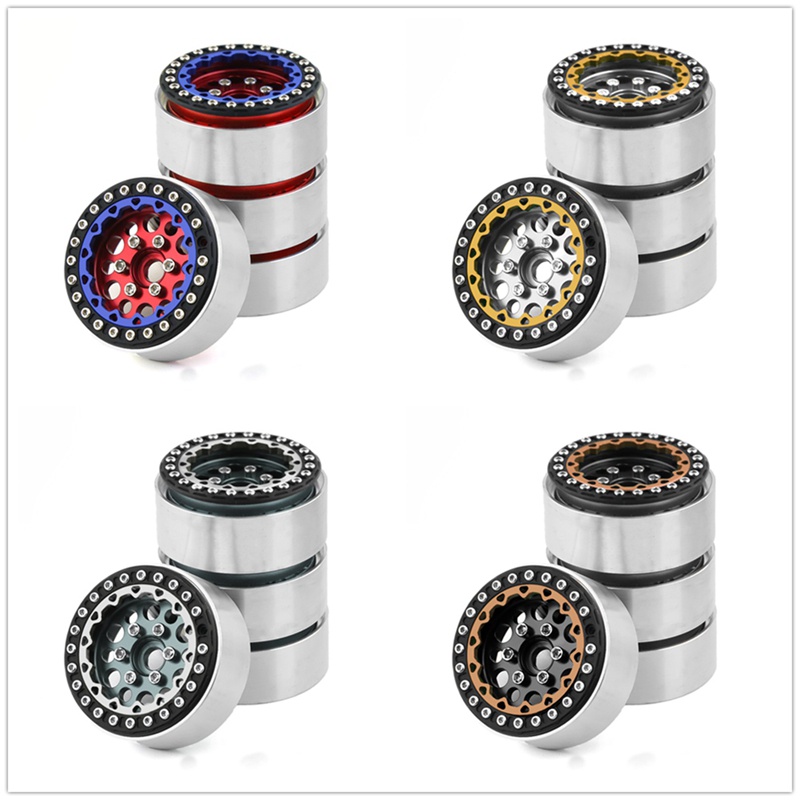 Set 4 Bánh Xe 1.9 Bằng Kim Loại Cho Xe Điều Khiển Từ Xa Axial SCX10 Traxxas TRX4 RC4WD D90 Redcat Gen8 1 / 10