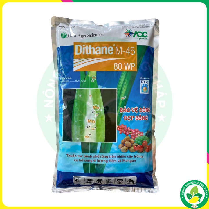 Thuốc Trừ Bệnh DITHANE M-45 80WP – Thuốc trừ bệnh phổ rộng trên nhiều loại cây trồng, có bổ sung vi lượng Kẽm và Mangan