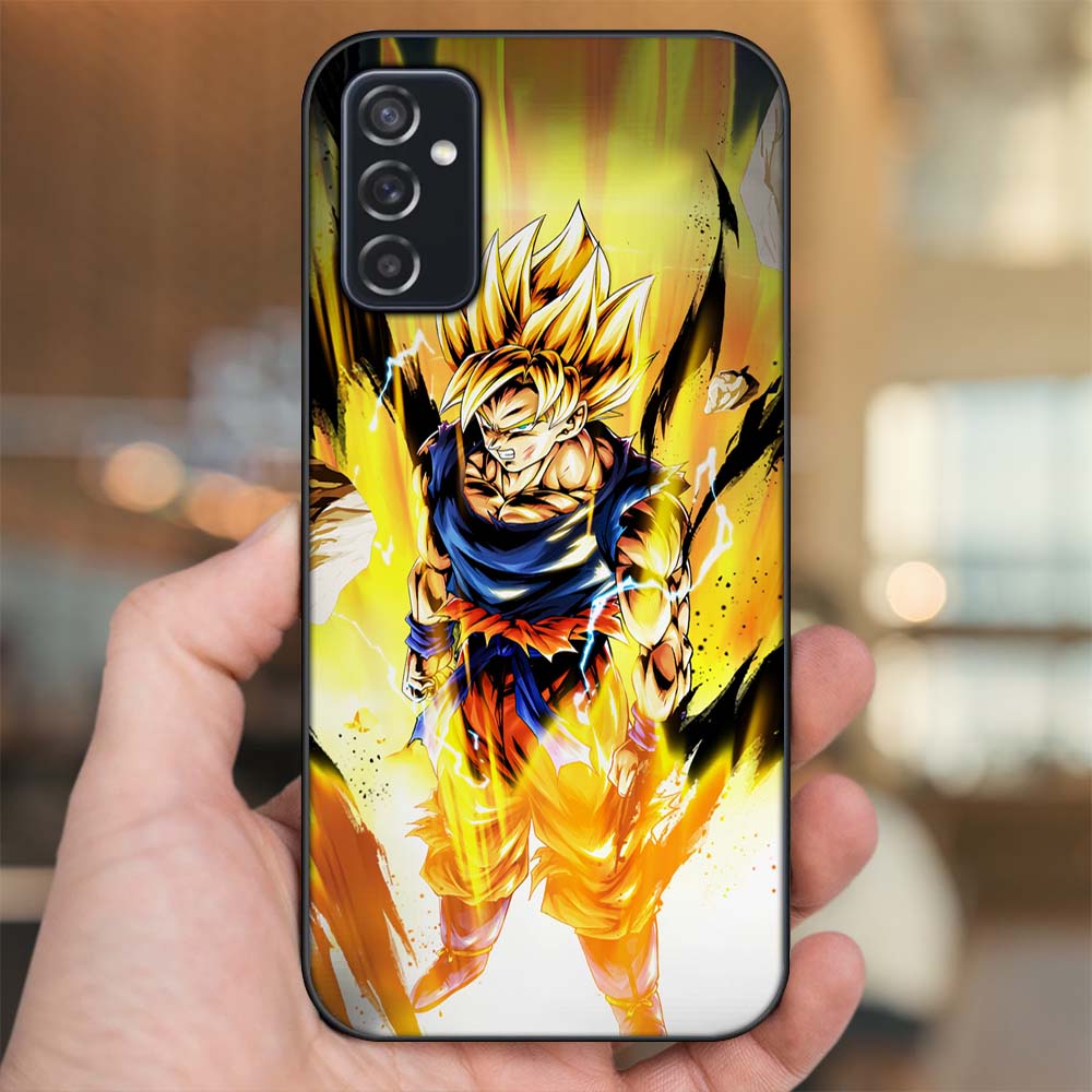 Ốp lưng Samsung M52 viền đen in hình Son Goku Dragon Ball Super Saiyan