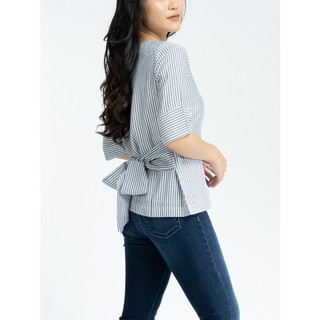 Áo kiểu nữ thắt nơ MESSIJEANS SSW-952