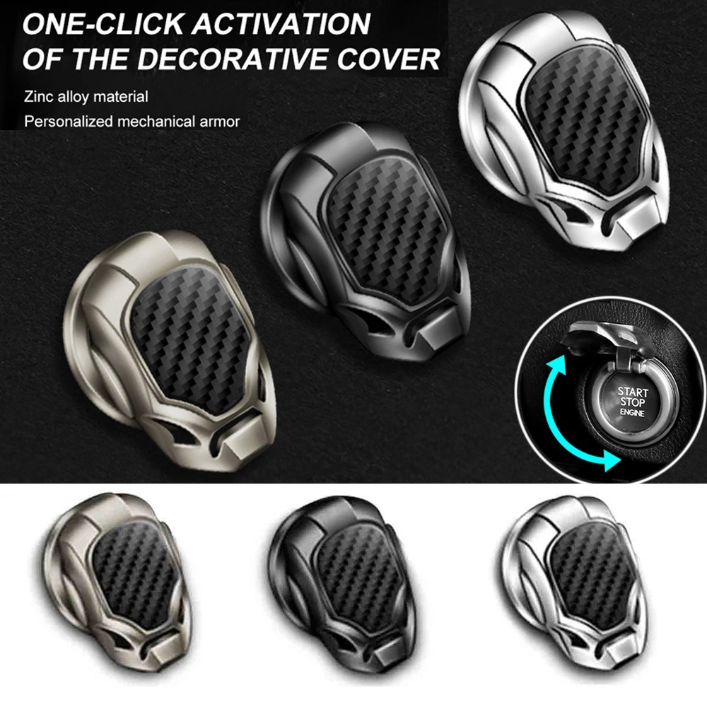 Vỏ Bọc Nút Khởi Động Xe Hơi 2 Màu Trang Trí Nội Thất