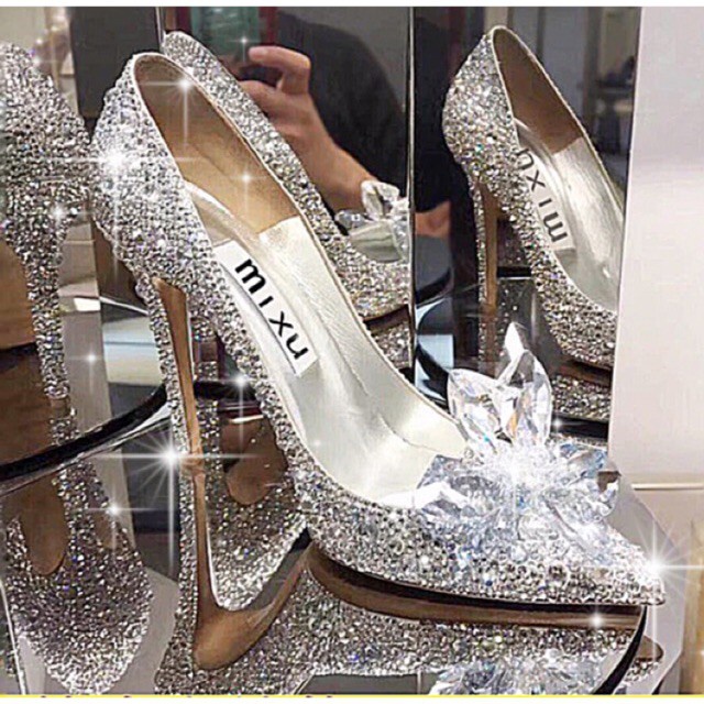 ORDER♥️Giày Đính Đá Cinderella UlzzangCao cấp