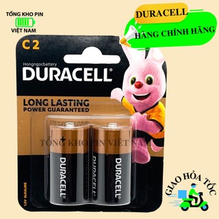 Pin Trung C Alkaline chính hãng Duracell - Pin LR14 cao cấp vỉ 2 viên chính hãng.
