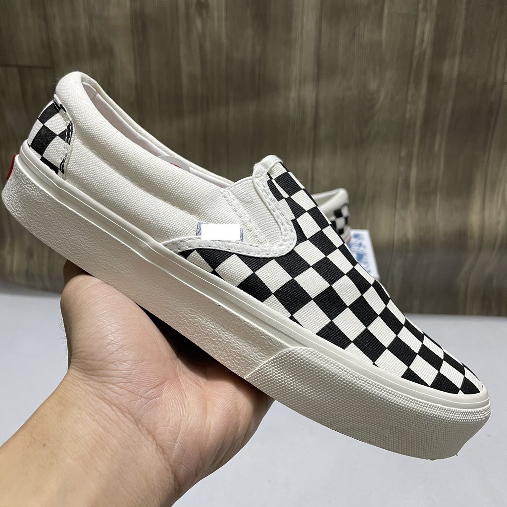 Giày lười slip on Vans caro - Giày thể thao nam nữ Vans caro lười vải canvas hàng 11 Full Box | BigBuy360 - bigbuy360.vn