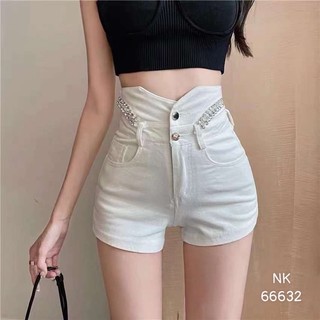 Quần sóc jean cạp đá vải co giãn