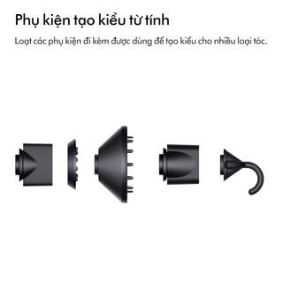 Combo Máy sấy tóc Dyson Supersonic™ HD08 (Vinca Blue/Rosé) và Lược Dyson