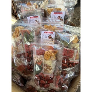 Set 12 nguyên liệu chè dưỡng nhan tuyết yến thượng hạng