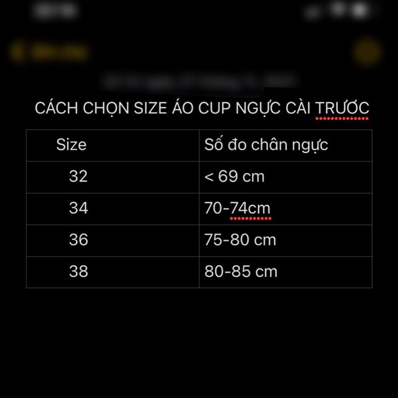 Áo lót không dây chống tụt cài trước M93