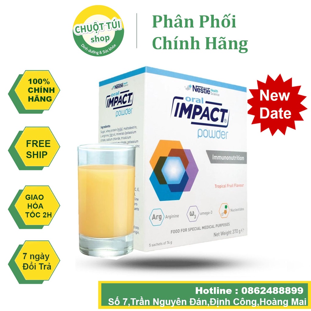 Sữa dinh dưỡng y học Oral Impact Hộp 370g- Dinh dưỡng tối ưu cho bệnh nhân ung thư và sau phẫu thuật