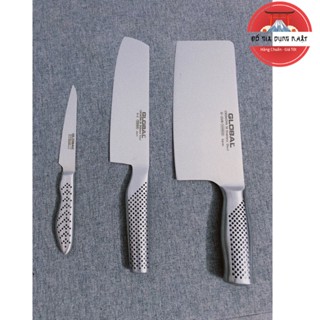 Bộ Dao 3 Món Chặt Thái Gọt Bếp Nhật Cao Cấp Global Yoshikin - Gia Dụng Nhật TC